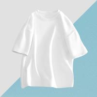 Camiseta De Manga Corta Para Hombre 100% Algodón Versátil Tendencia Verano 2025 High Street Americana Suelta Top Ins - details 3