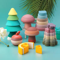 Bloques De Construcción Para Niños En Silicona BPA Libres Mordedores Para Bebés Juegos Educativos Montessori Tamaño Grande Y Pequeño - details 0