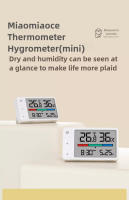 Termómetro Y Higrómetro Inteligente Xiaomi MiaoMiaoCe Estación Meteorológica Con Pantalla Digital HD Función De Reloj Soporte Para Colgar Y Poner En Pie - details 0