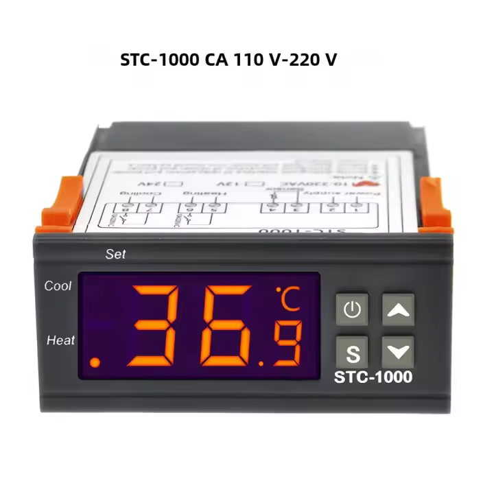 Controlador De Temperatura STC-3028 STC-1000 Termómetro Termostato 12V 24V 220V Para Incubador Calefacción Y Enfriamiento - 1
