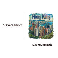50PCS Pegatinas De Viaje Creativas a Mano Pequeñas Y Frescas Para Decoración De Equipaje Y Cuadernos Estilo Único De Escena De Viaje - details 4