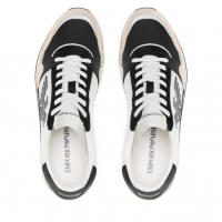 Emporio Armani Zapatillas Zapatos Hombre Beige Negro X4X537 XM678 Q826 - details 2