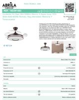 FABRILAMP Ventilador Dc Dani 48W-59w 4800LM-6980lm COLORES 4aspas 6velocidades 91D-107d 3000-4000-6000k Remoto+Reg.Intensidad+memoria+temporizador 24 Incluye mando a distancia y dos tijas de 12.5 y 25 centímetro Productos originales calidad de confianza - details 8
