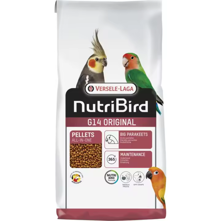 Versele-Laga Nutribird Cotorras G14 Original - Alimento completo para Grandes Periquitos - 1