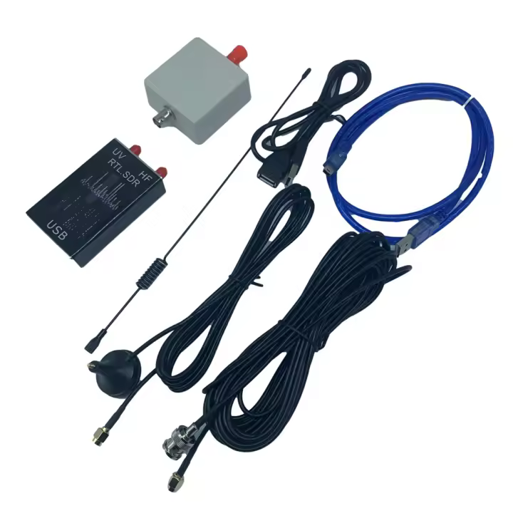 Receptor sintonizador USB de banda completa, 100KHz-1,7 GHz, UV, HF, RTL-SDR, R820T + 8232U, Radio Ham, Dongle USB, RTL, SDR - 1