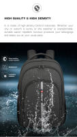 Mochila Grande De Alta Capacidad Con Garantía De Vida Para Laptop De 15.6 Pulgadas Mochila Antirrobo Para Hombres Bolsa Escolar De Viaje Con Compartment Interior Y Cinturón De Alivio De Presión - details 4