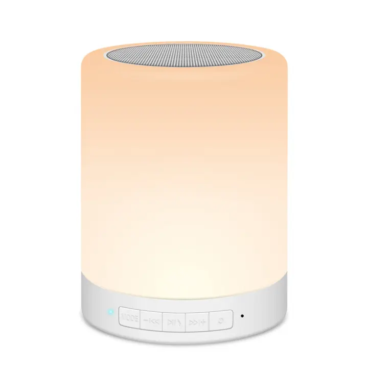 2024 lámpara de Mesa de noche inalámbrico Bluetooth con Altavoz táctil Luz colorful LED Noche vacía atmósfera lámpara de Mesa para niños gift - 1