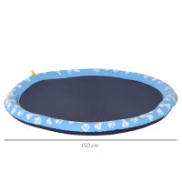 PawHut Splash Pad Aspersor de Juegos de Agua con Rociador Tapete de Salpicaduras Piscina de Verano Portátil para Mascotas Perros - details 1