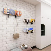 Estante De Pared Para Patines Con Ganchos De Almacenamiento 2PCS Accesorio De Skateboard Para Mujeres Parte De Placa Plana - details 18
