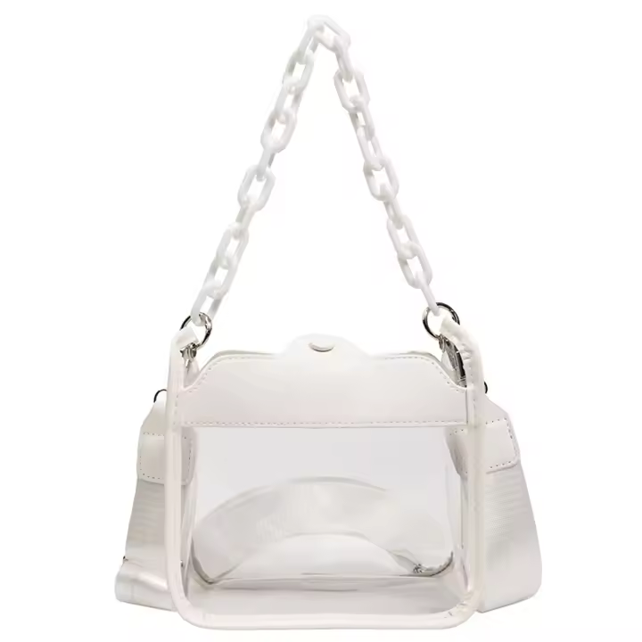 Bolso transparente para el Estadio, Bolso Bandolera, Bolso Hobo - 1