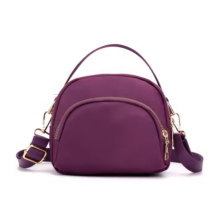 Bolso De Mano Para Mujer Bolso Cruzado Diario O De Hombro Seguro Bolsa De Viaje Casual Material Oxford Con Lining De Poliéster Cierre De Cremallera - 1