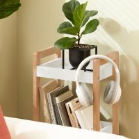 SoBuy FRG226-WN,ES Estantería de Baño con 3 Niveles de Bandejas,Estantería Tipo Escalera,H74 cm - details 1