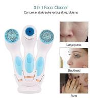3 In 1 Electric Facial Brush Silic Rotating Face Brush Deep Cleaning Skin Ing Massar Exfoliat - details 3