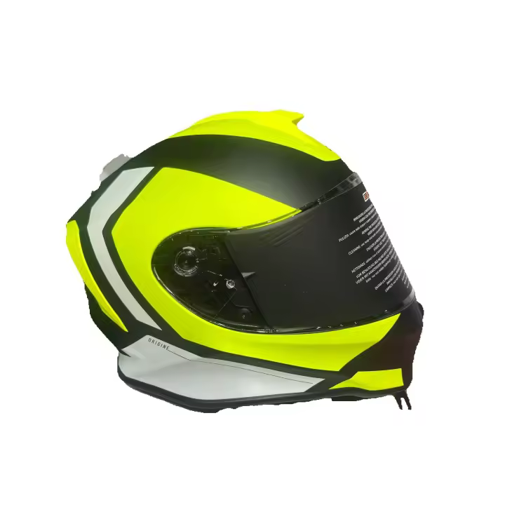 casco moto inttegral  origine infantil verde rojo negro mate - 1