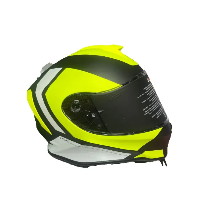 casco moto inttegral  origine infantil verde rojo negro mate - 1