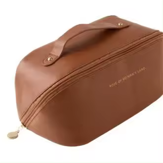 Bolsa de maquillaje/bolsa de almacenamiento: bolsa de almacenamiento de maquillaje portátil de viaje, una ayuda de almacenamiento para niñas - 1