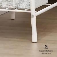 LUTODY - Perchero de pie, Zapatero, Compacto de varios niveles, Organizador de prendas y zapatos, Vertical, Tubo metal - details 3
