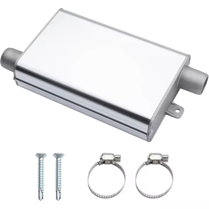 Silenciador de tubo de escape, silenciador de escape de 24 mm/0,94 pulgadas para calentador de estacionamiento de aire diésel de automóvil para Eberspacher Webasto - 1