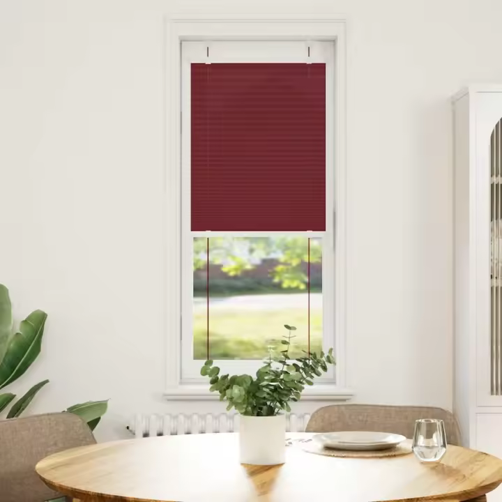 Estor Plisado rojo burdeos 40x150 cm Tela Ancho 39,4 cm - 1