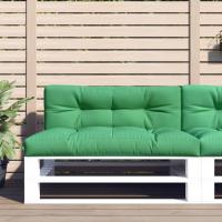 vidaXL Cojines para sofá de palets 2 unidades tela en color Crema/Negro/Rojo vino tinto y más | acolchados duraderos para sofás de jardín terraza exterior - details 7