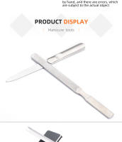 Barras De Esmalte De Acero Inoxidable Para Manicura Espátulas De Uñas Gruesas Archos De Uñas Gris Herramienta De Pulido De Uñas - details 6