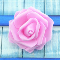 50pcs Rosas Blancas De Esponja PE Artificiales De 6cm Para Decoración De Casamiento Y Manualidades DIY Flores Falsas Para Hogar - details 6