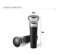 Tapa De Vaso Reutilizable Para Vino Cerveza Y Refrescos 5PC Negro Sellador De Botella Aéreo Barra Accesorios Tapón Ecológico De Silicona - details 1