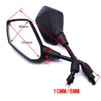 Espejo Retrovisor Convexo Universal Para Motocicleta Scooter E-Bike Barra Final De Manillar Espesos 8mm 10mm Accesorios De Motocicleta - details 2