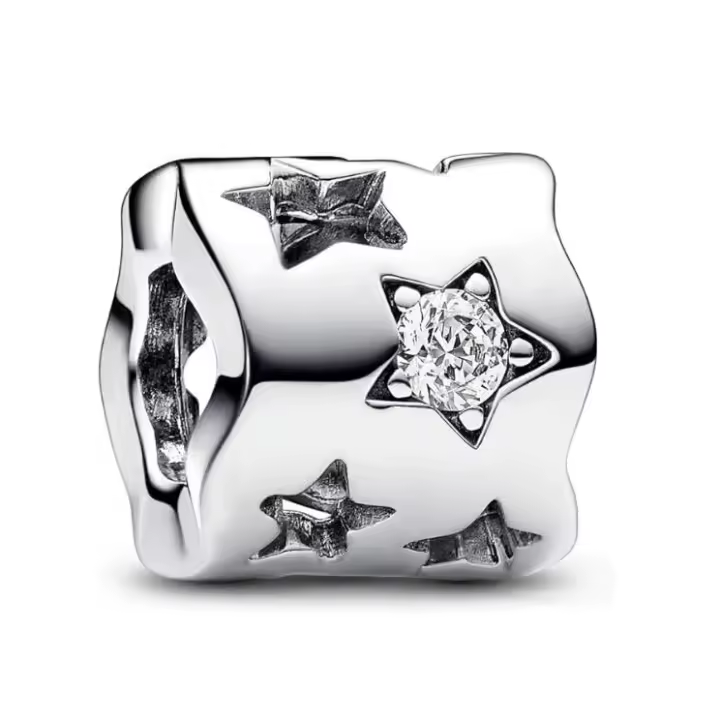 Pandora Colección Momentos Celestial,Estrella calada, Viene con el original embalaje de Caja de Giano. - 1