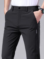 Pantalones Para Hombre Estilo Callejero Alto Tendencia Marca Diseño Nítido Pantalones Cortos Rectos Casuales Cierre Cremallera - details 2