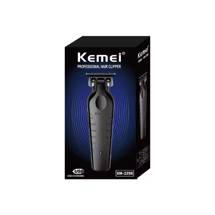 /KEMEI cortadora de pelo eléctrica con cuchillas de metalurgia de polvo cortadora de pelo eléctrica KM-2299 cortadora de pelo con tallado de cabezal de aceite - 1