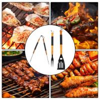 Herraje de Barbacoa con Manguera de Madera carcasa antideslizante no pegajosa - details 3