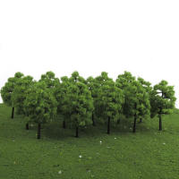 10Pcs Árboles De Plástico Para Modelo De Tren Escenografía De Ferrocarril Decoración De Paisaje Escala Accesorios De Edificación - details 2