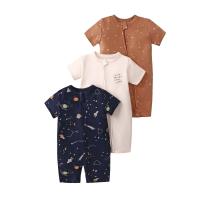 Mono de verano para bebé, de manga corta, con cremallera de doble cabeza, para gatear, para recién nacido, caja de regalo - details 2