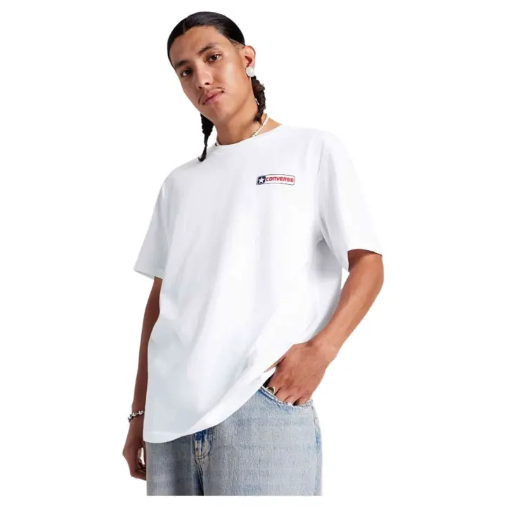Textil Sportswear marca Converse modelo 10027993-A02 para hombre en color blanco - 1