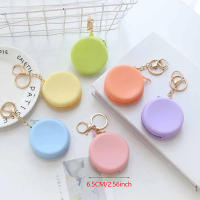 Cartera De Monedas Mini Redonda De Silicona En Colores Caramelo Para Niñas Y Mujeres Monedero Con Cierre De Cremallera Estilo Moda - details 11