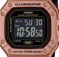 Casio W-218HM-5BV | Reloj Digital Retro con Resistencia al Agua y Diseño Marrón Metálico - details 0