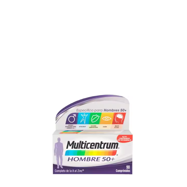Multicentrum hombre 50+ 90 comprimidos - 1