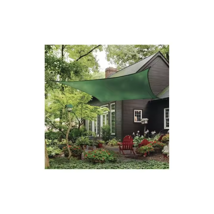 TOLDO VELA 3,6x3,6 m VERDE LISTA DE SUINPLAS DECORACIONES - 1
