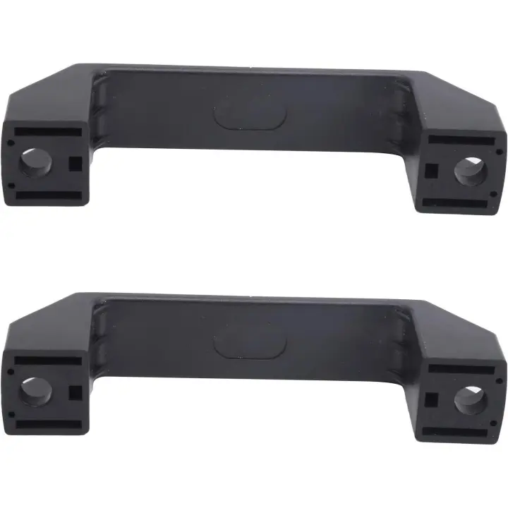2 piezas de barra de tracción recta negra, manija de tracción de plástico de nailon de 8,5 mm, manija de equipo industrial para máquina de soldar, horno de secado - 1