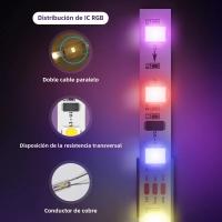 Tira De Luz LED RGBIC Para TV Con Sensor De Color AR Y Control Por App 16.4FT/65-85 Pulgadas Pantalla Sincronizada Música Y LED SMD Epistar - details 1