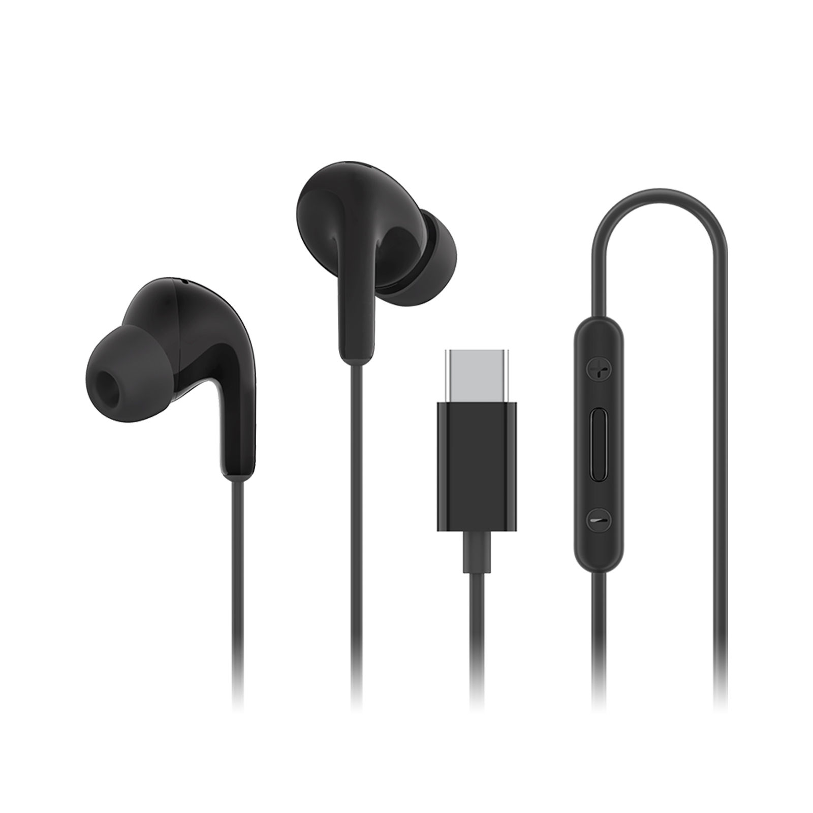Official | Xiaomi Type-C Earphones, Puerto tipo C plug-and-play, Diafragma de 12,4 mm para un sonido de gran calidad, Micrófono de alta definición para llamadas nítidas, Diseño ergonómico y cómodo, Control práctico con tres botones integrado en el cable