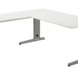 MESA DE ROCADA METAL ADJUST ALA 100x60 CM COLOR BLANCO - 1