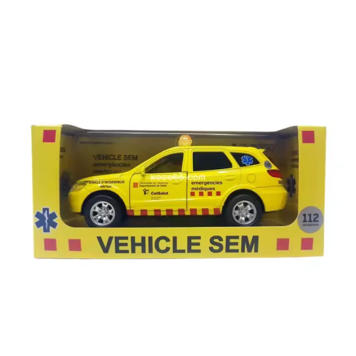 Coche Todoterreno SEM Metálico - Maqueta de vehíclo en miniatura, metálico, puertas abatibles - Escala 1:35 - xocoto - 1