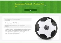 Pelota De Fútbol Eléctrica LED Con Suspensión Aerodinámica Y Amortiguador De Espuma Juguete Interactivo Para Padres E Hijos Regalo Para Niños Con Música Juego Interior - details 1