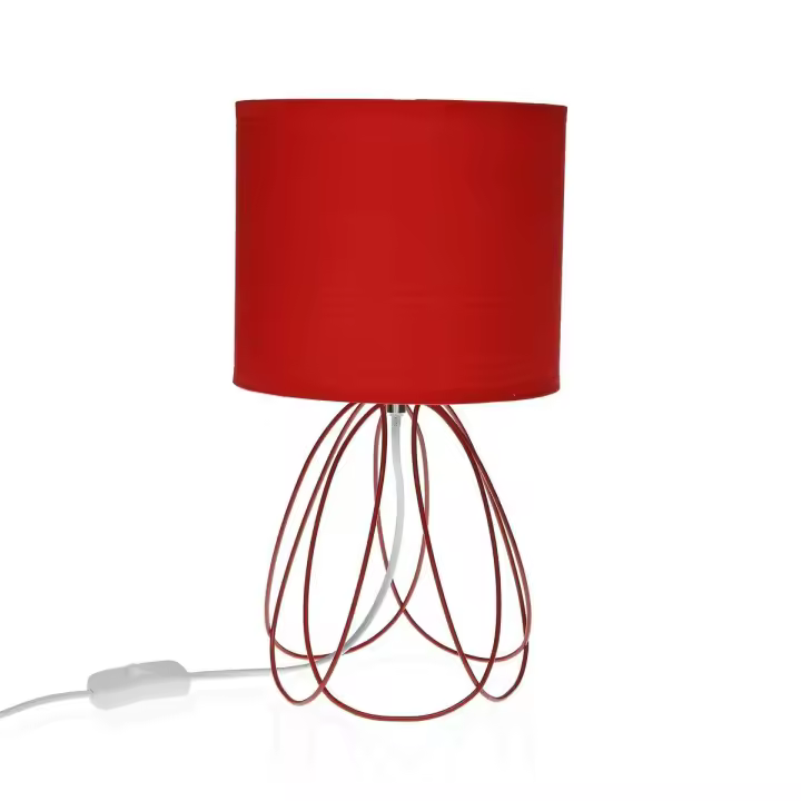 Lámpara de mesa Versa Mila Rojo 20 x 36 cm Metal - 1