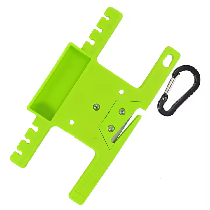 Spool Tool Paracord Organizador Soportista Caballero Multifuncional Kit de Herramientas de Supervivencia del Dispositivo Paracord para al Aire Libre Acero Inoxidable de plástico(2 verdes) - 1