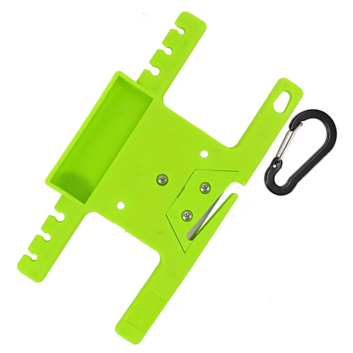 Spool Tool Paracord Organizador Soportista Caballero Multifuncional Kit de Herramientas de Supervivencia del Dispositivo Paracord para al Aire Libre Acero Inoxidable de plástico(2 verdes) - 1