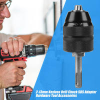 Chorro De Taladro Sin Llave De Metal 2-13mm Con Adaptador SDS Accesorios Para Torno Herramienta De Perforación Y Carpintería - details 5