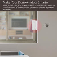 Sensor De Puerta Y Ventana WiFi Tuya Alarma De Seguridad Anti-Robo Compatible Con Alexa Y Google Assistant Detector De Intrusos - details 19